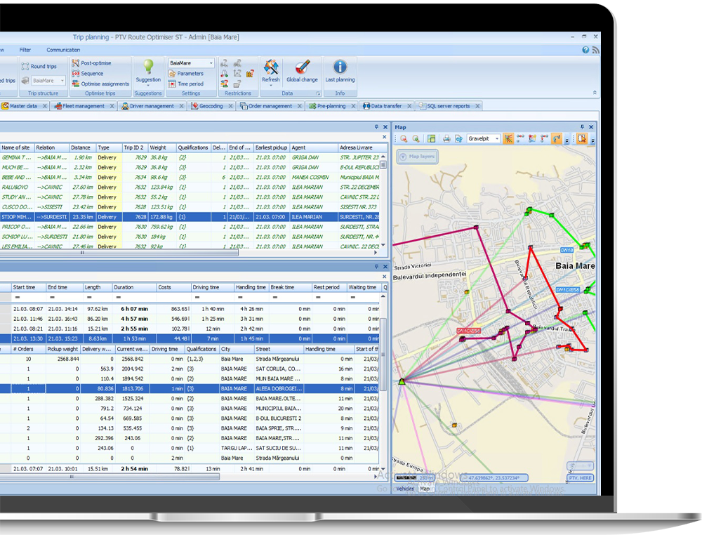 TMS – soft planificare si optimizare rute transport